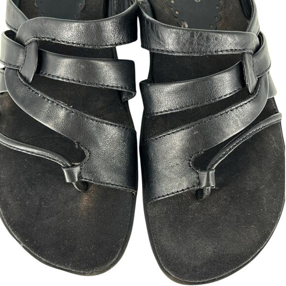 Bare Traps Strappy Spring Summer Slip On Thong Sandals Black Size 7.5M - Picture 4 of 16